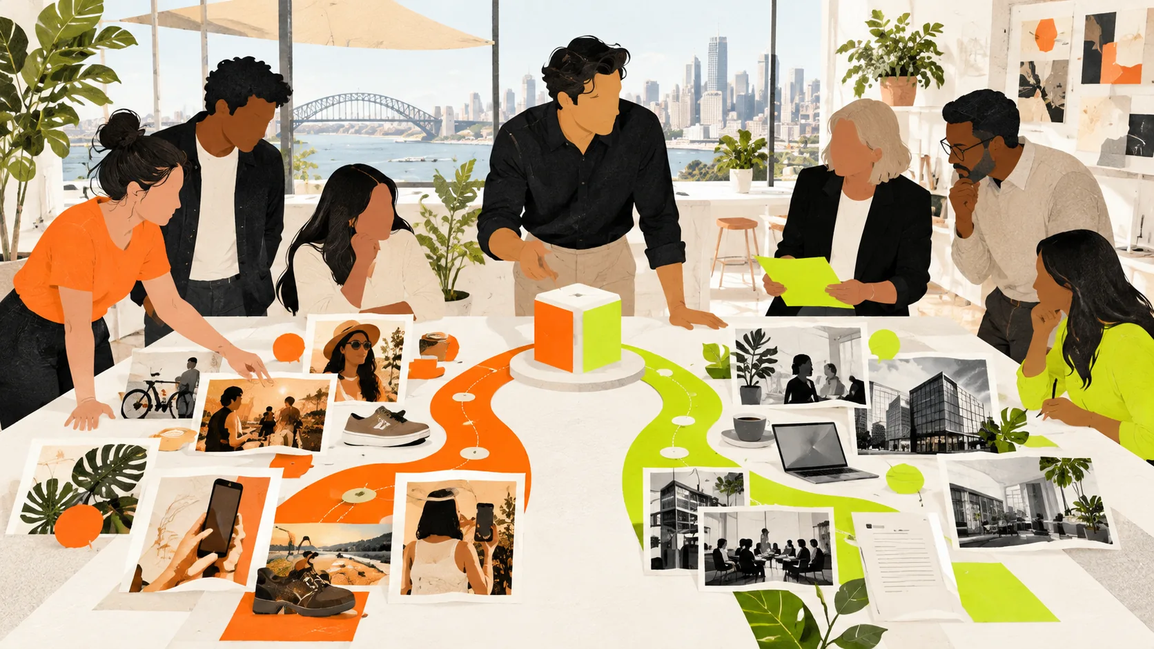 An Australian team compares professional and consumer customer journeys