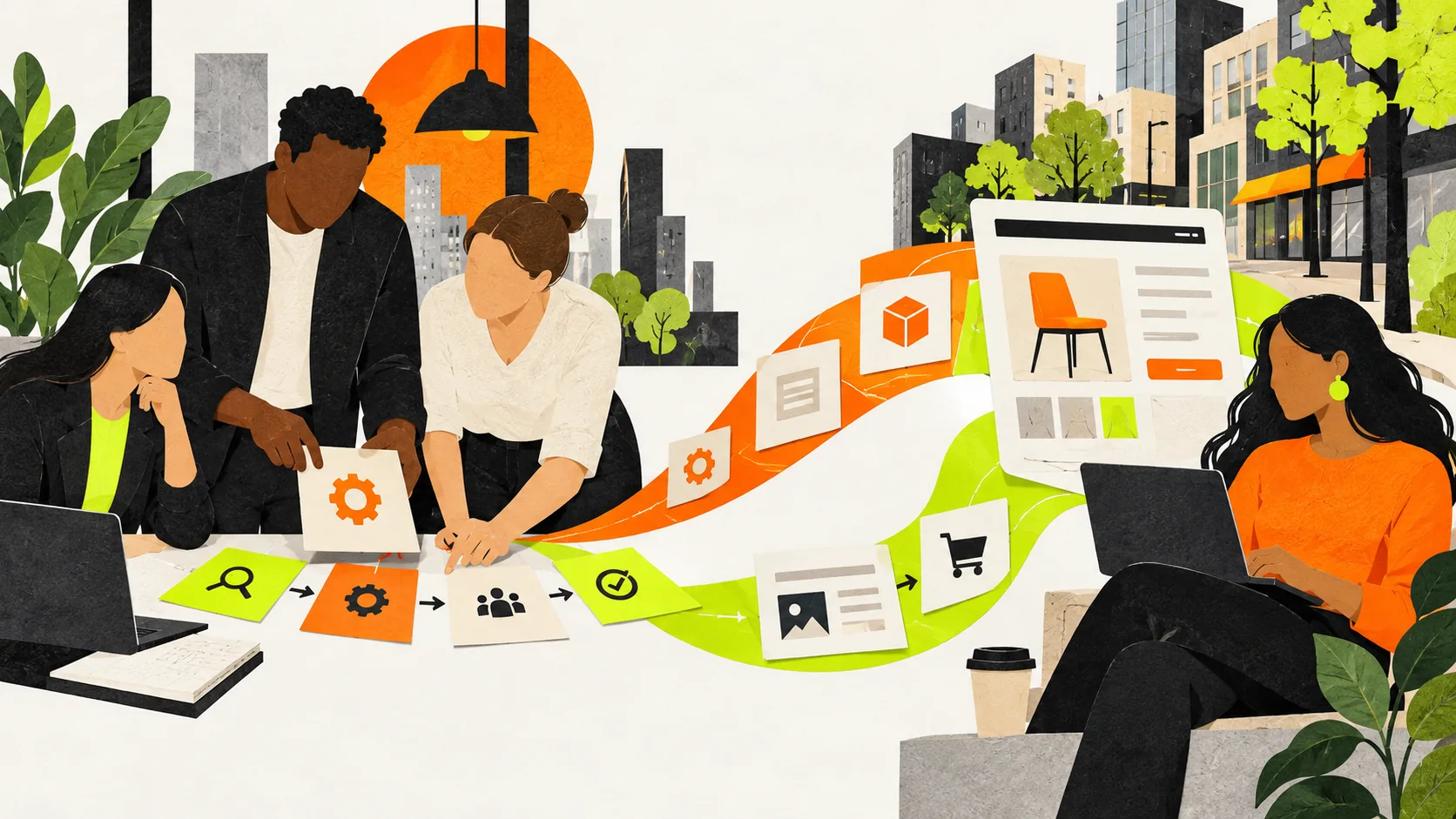 A Canadian team reviews separate business and consumer customer journeys