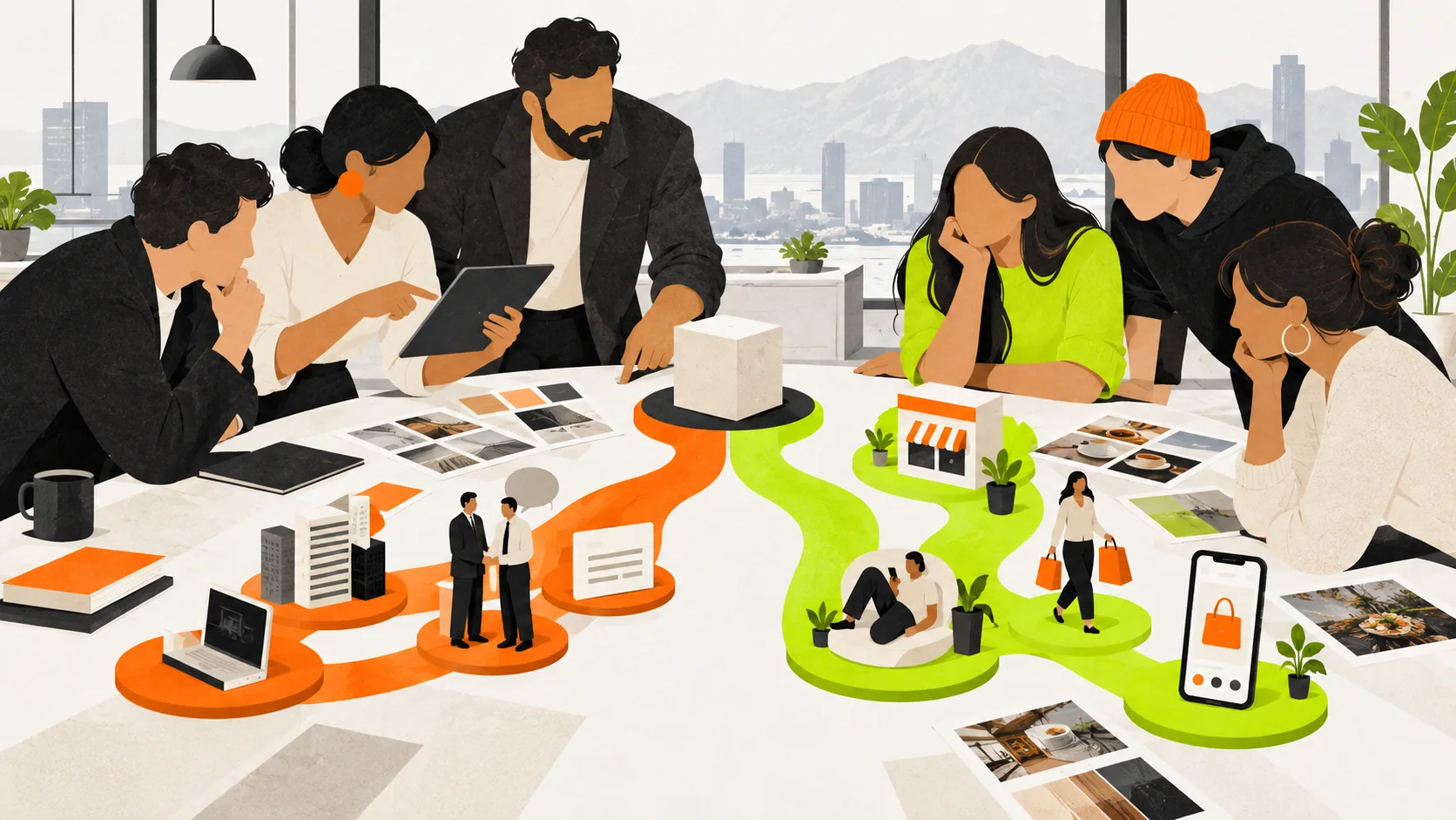 A Chilean team compares the needs of business buyers and consumer customers