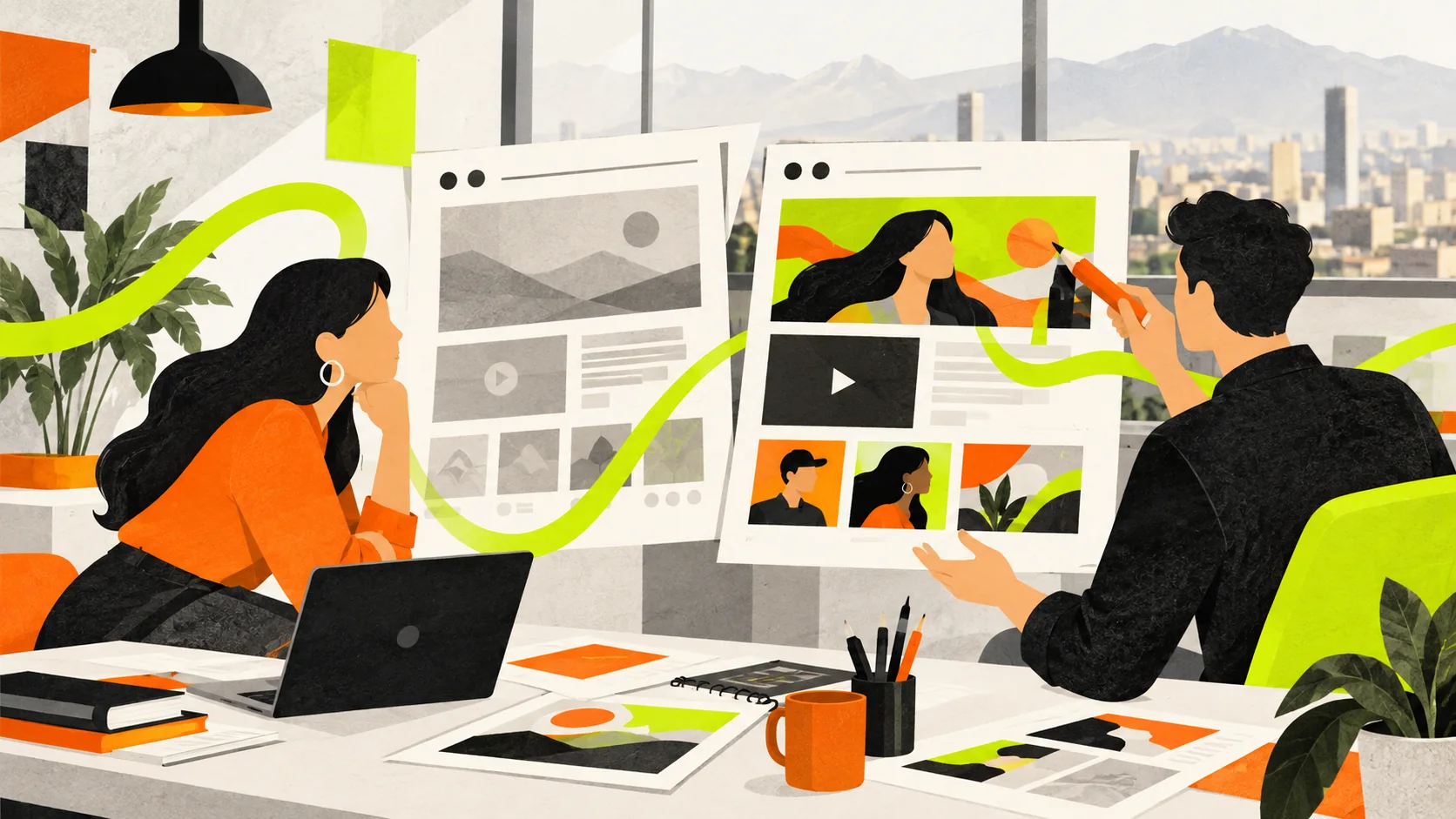 Editors review Chilean website and video concepts for clearer audience communication