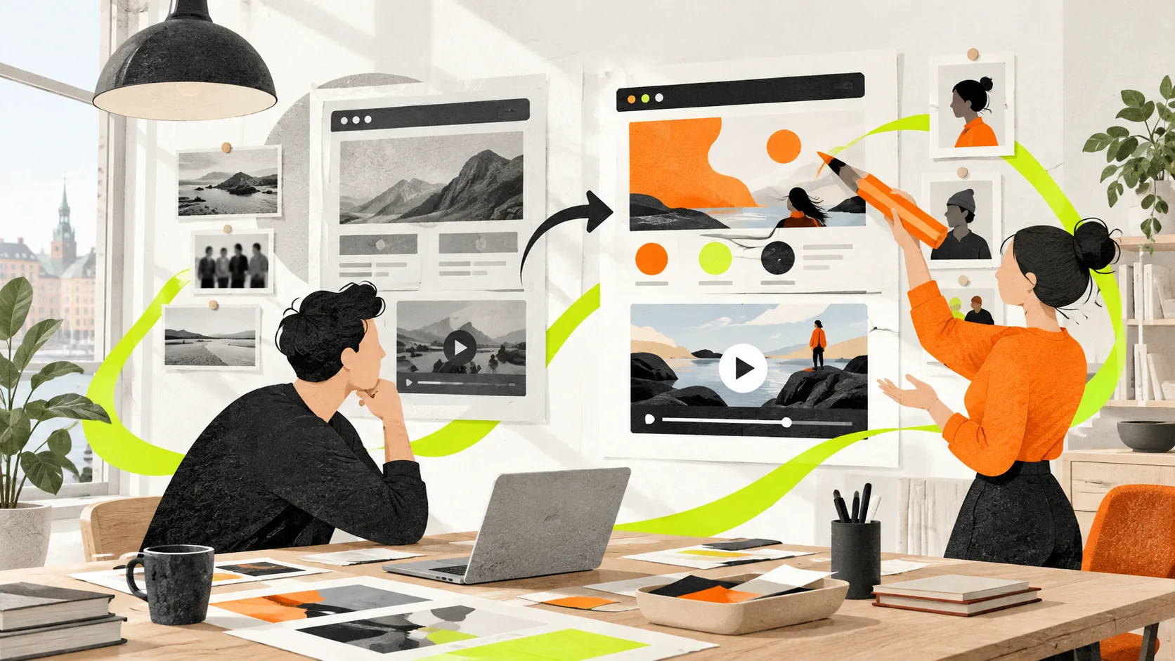 Editors adapt a Swedish website and video concept to the intended audience