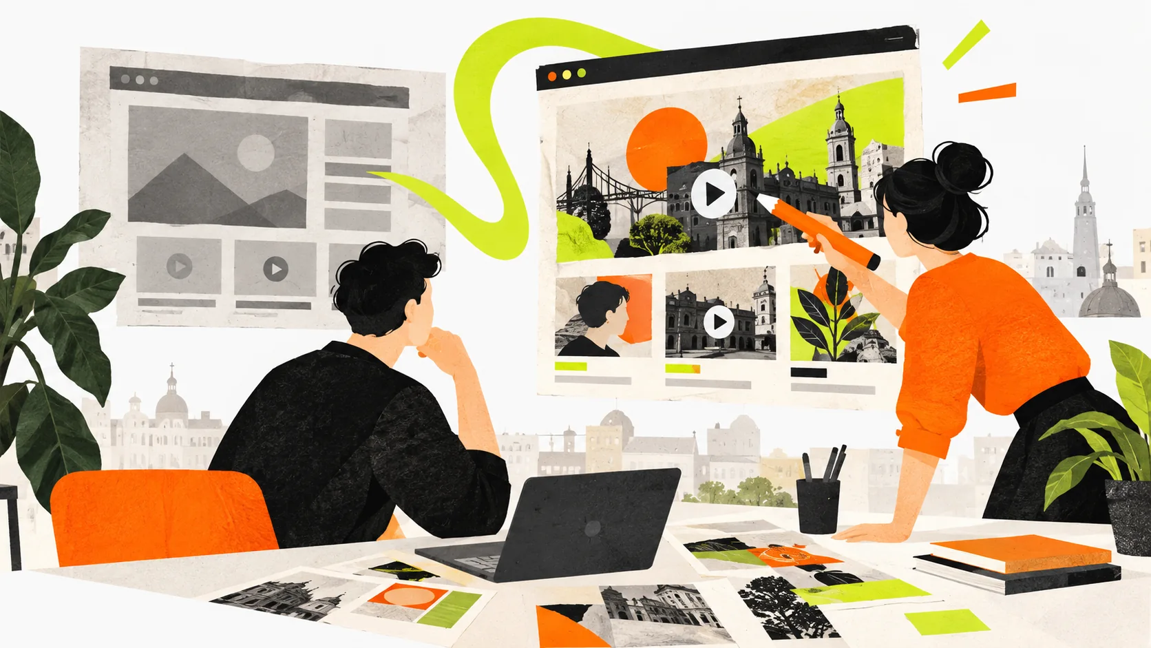 Editors review Ukrainian website and video concepts for clarity and local relevance